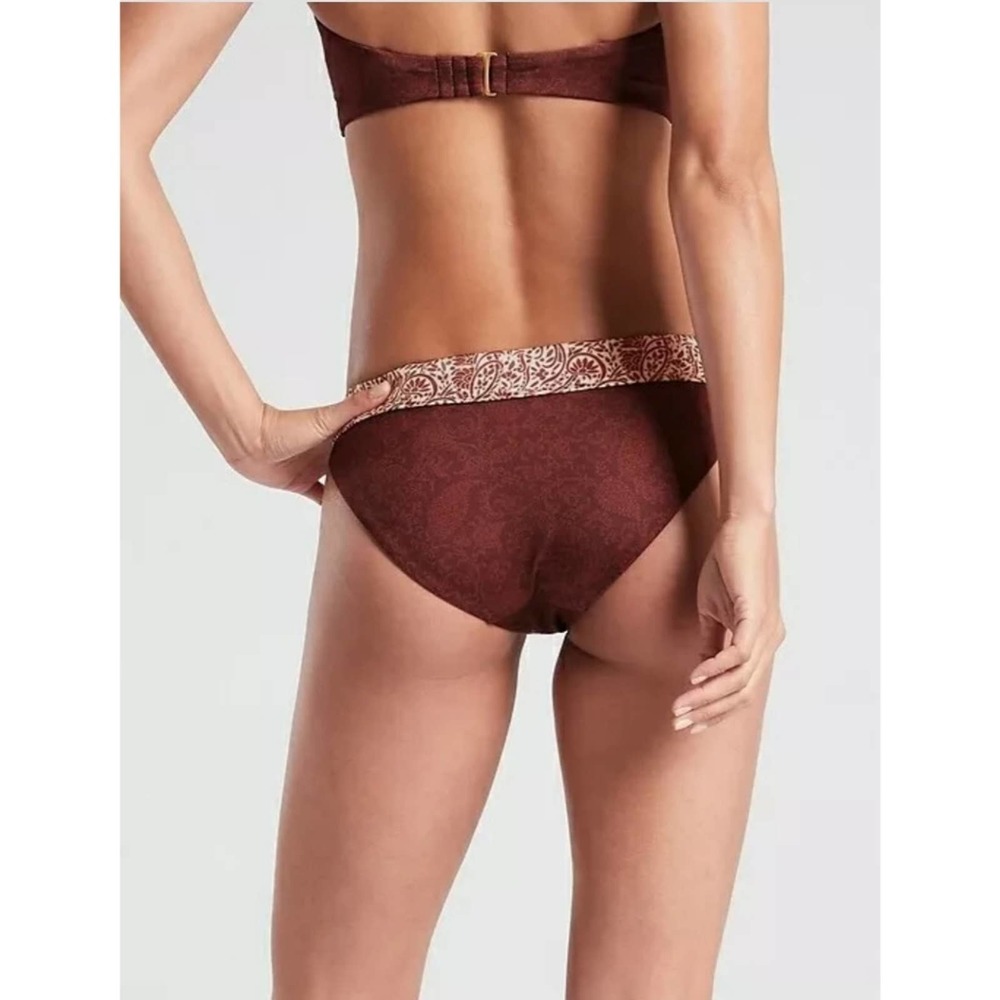 Athleta Aqualuxe Batik Swimsuit Bikini Bottom - Picture 2 of 14